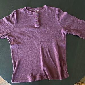 Sonoma Maroon Henley Top